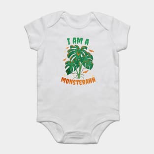 I Am A Monsterahh Halloween plant monster Baby Bodysuit